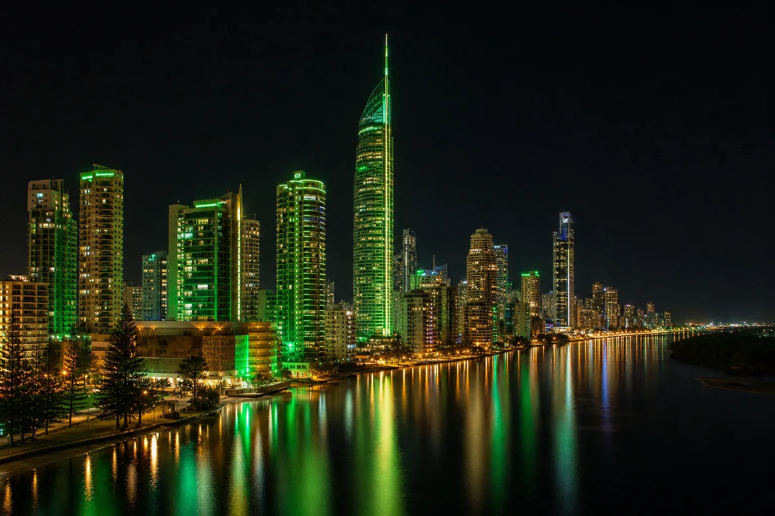 Editorial city guide graphic for Spinsy Casino readers in Gold Coast, QLD