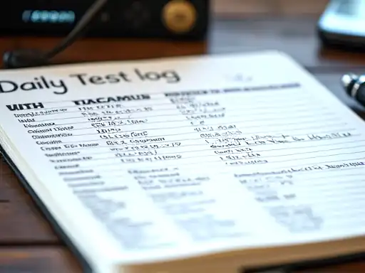 Day by day Spinsy testing diary with timestamps and outcomes